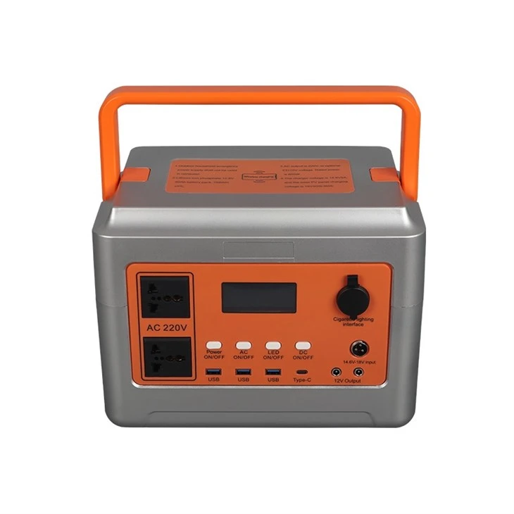 Mobile Power Bank 600W 12.8V 50Ah LiFePo4 Battery Outdoor Camping Photovoltaic And Wireless Charge Cigar Lighter