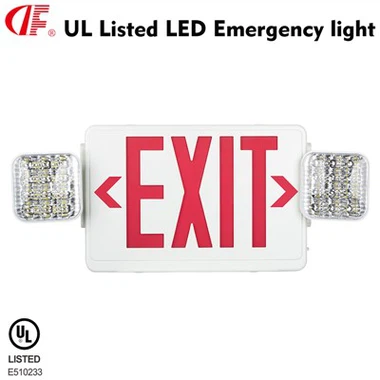 چراغ DF-2 چراغ خروجی داخلی چراغ اضطراری 100-277V/AC حروف قرمز مقاوم در برابر آتش